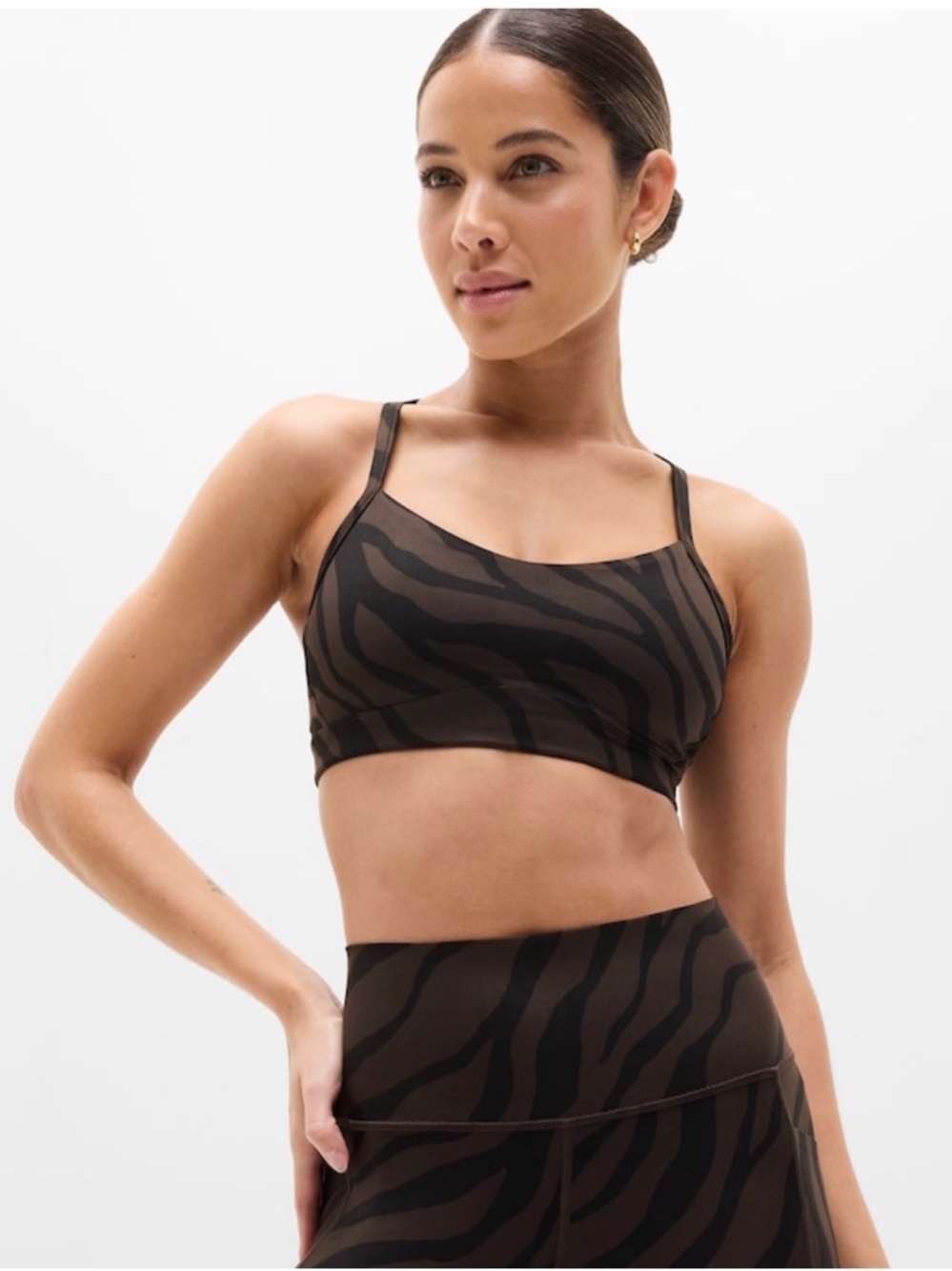 NWT Vital Zebra Truffle Bra Sz Large A-C Cup (#769482)